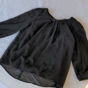 Girls black layerd blouse CRB size 10